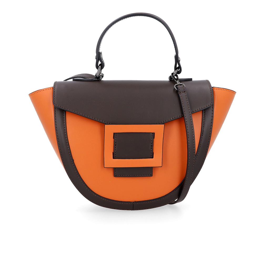 QVC Le Corone Bags Borsa Manu In Pelle Bicolore