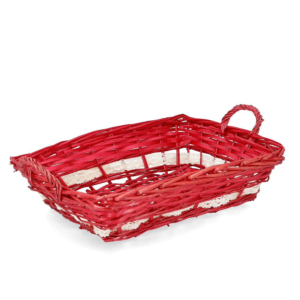 QVC Lovely Home Cesta rettangolare con manici