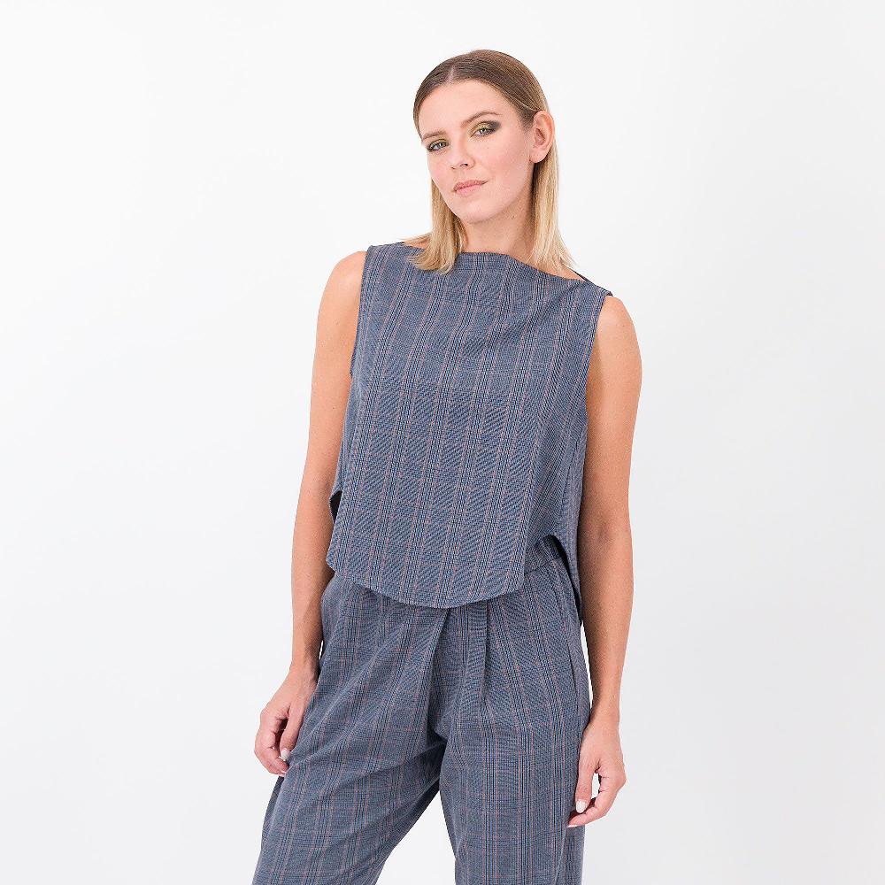 QVC LUCREZIA SCIORTINO Gilet in principe di Galles