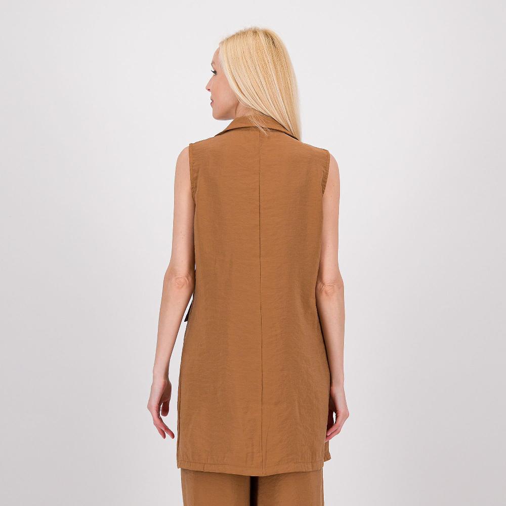 QVC LUCREZIA SCIORTINO Gilet Lungo Con Collo Rever