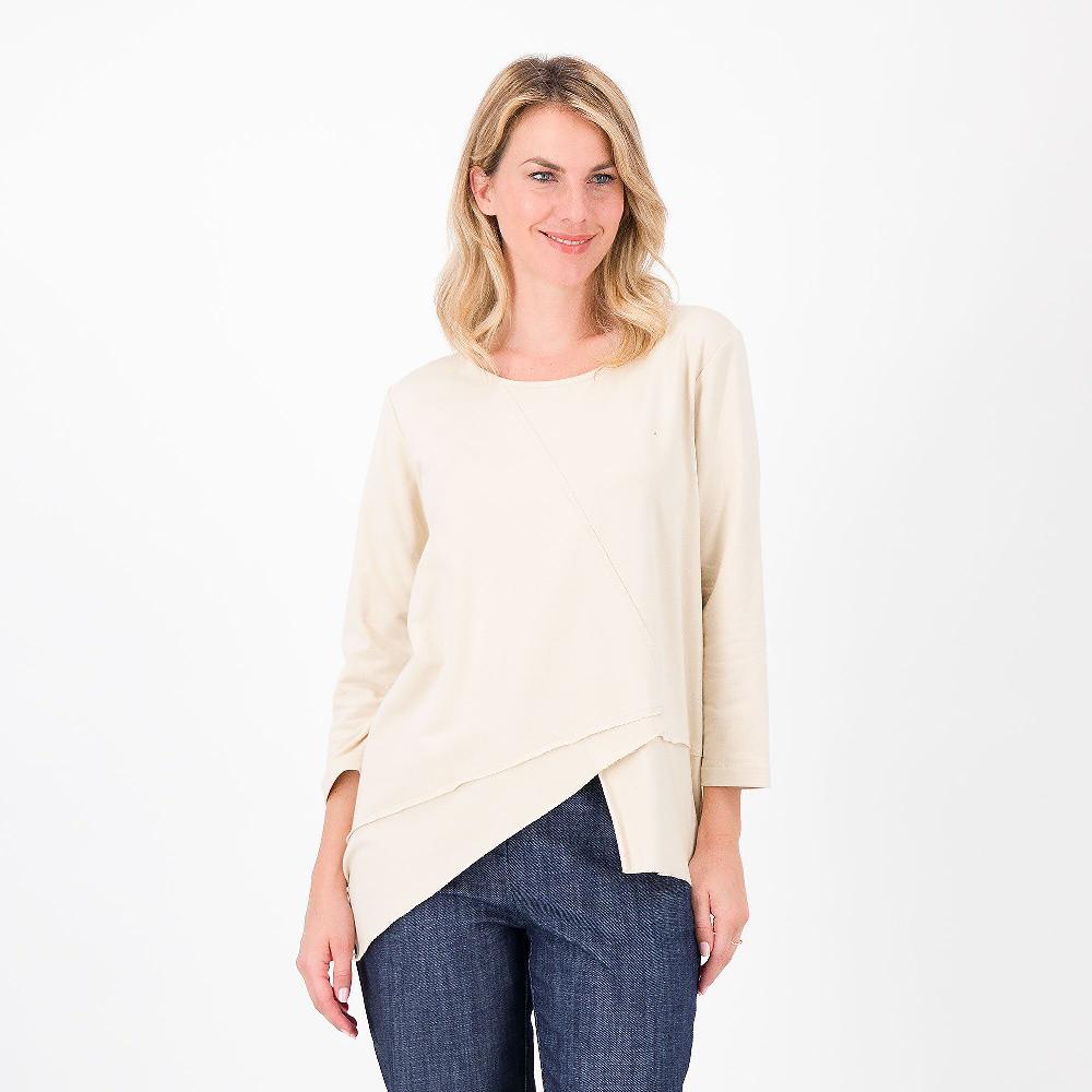 QVC LUCREZIA SCIORTINO Maglia con motivo a punta