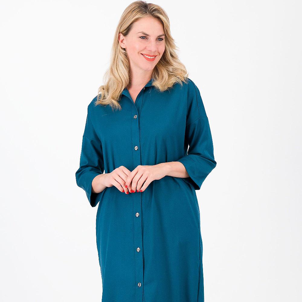 QVC M'ama Abito Chemisier In Twill Misto Viscosa