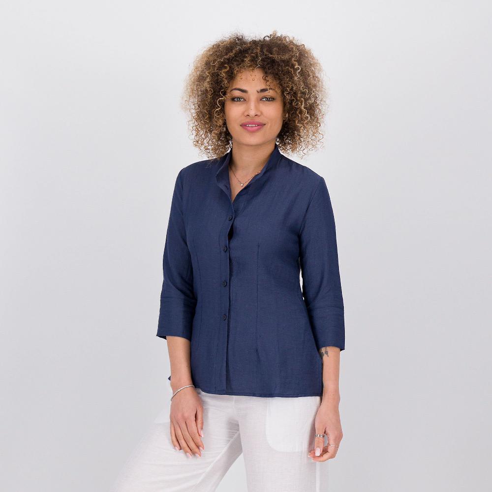 QVC M’ama Camicia in misto lino e viscosa