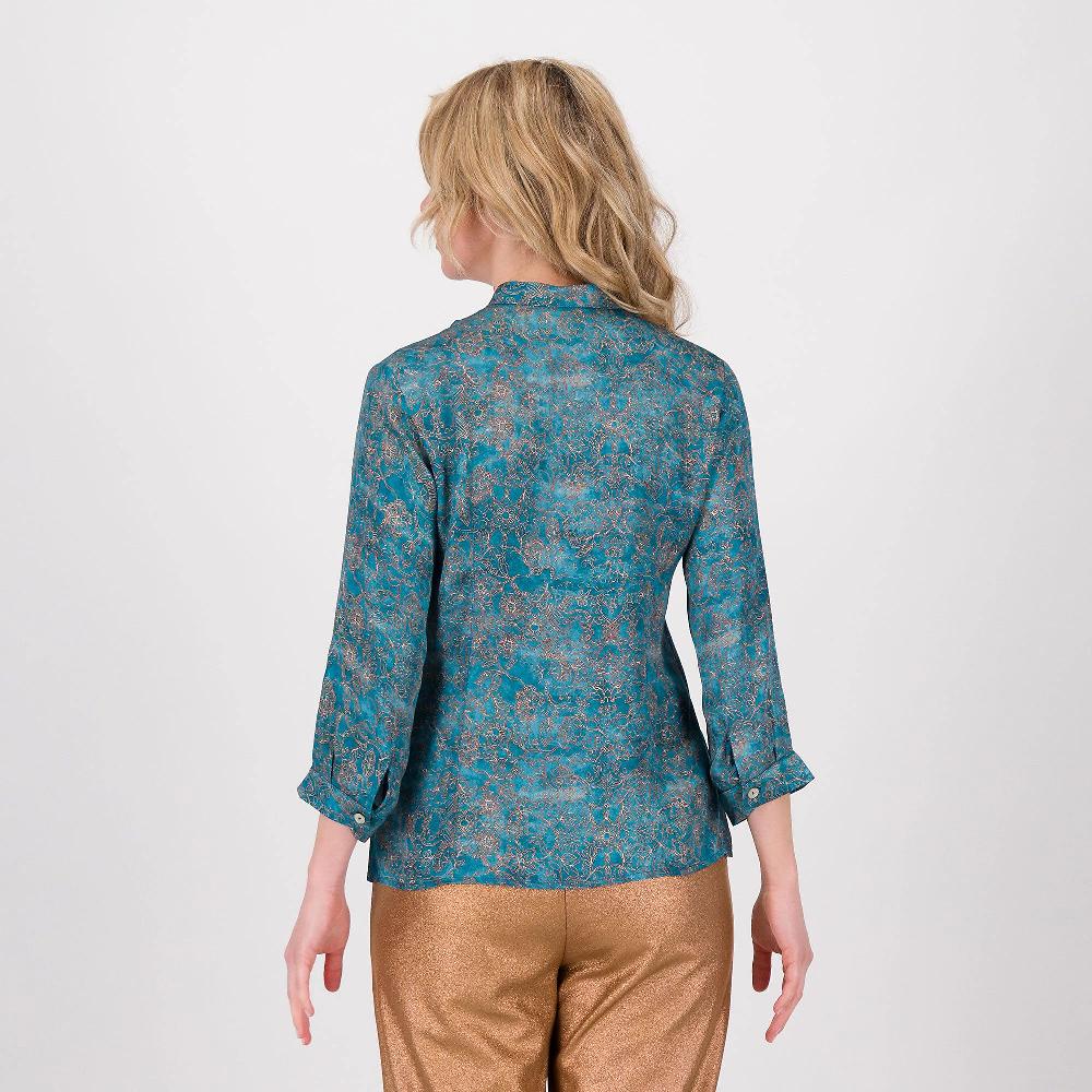 QVC M’ama Camicia In Raso Di Viscosa Stampato