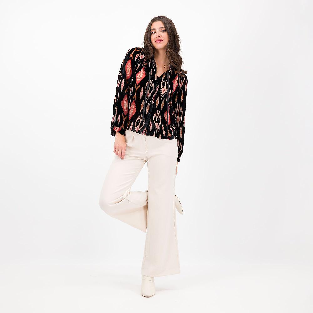 QVC M'ama Camicia In Velluto Devoré Fantasia