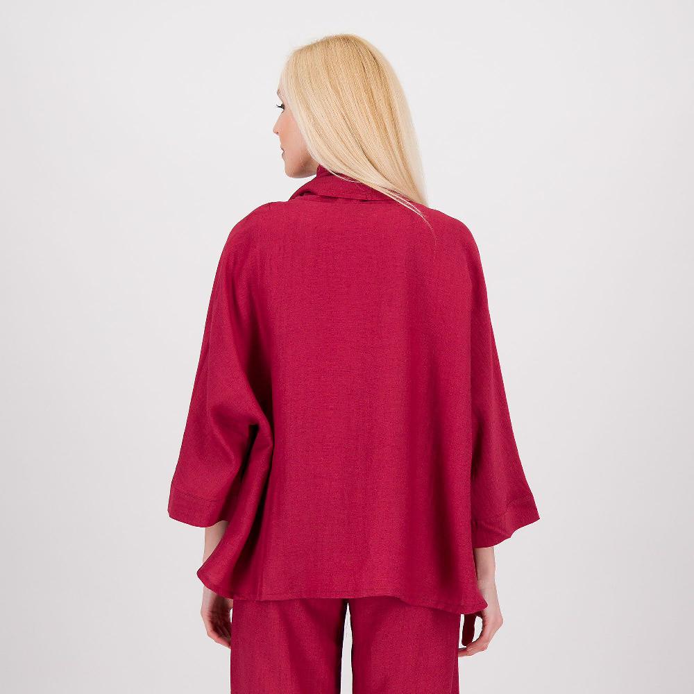 QVC M’ama Giacca A Kimono In Lino E Viscosa