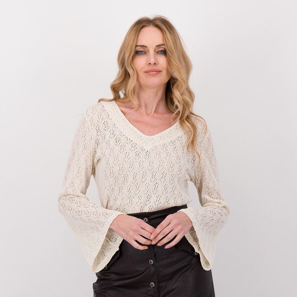 QVC M’ama Maglia in filato misto cotone con lamé