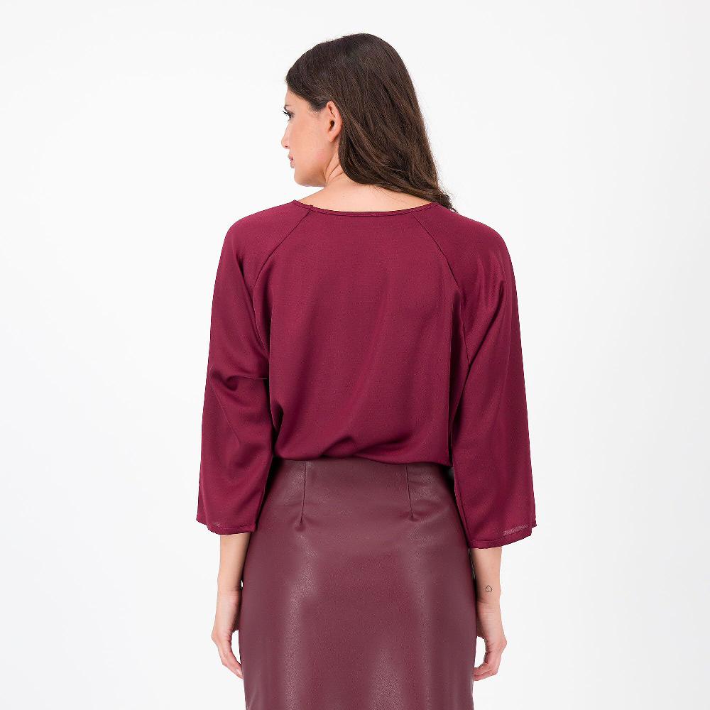 QVC M'ama Maglia Maniche Lunghe In Raso Martellato