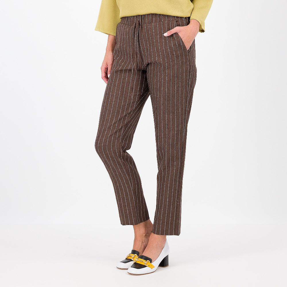 QVC M'ama Pantaloni gessati jogger
