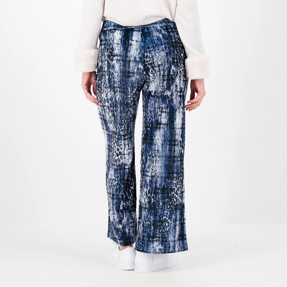 QVC M'ama Pantaloni In Velluto Fantasia Con Tasche