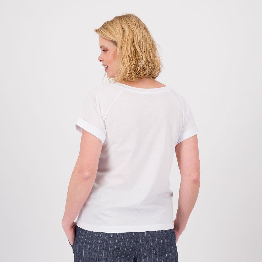 QVC M’ama T-shirt In Jersey Lucido Con Risvolto