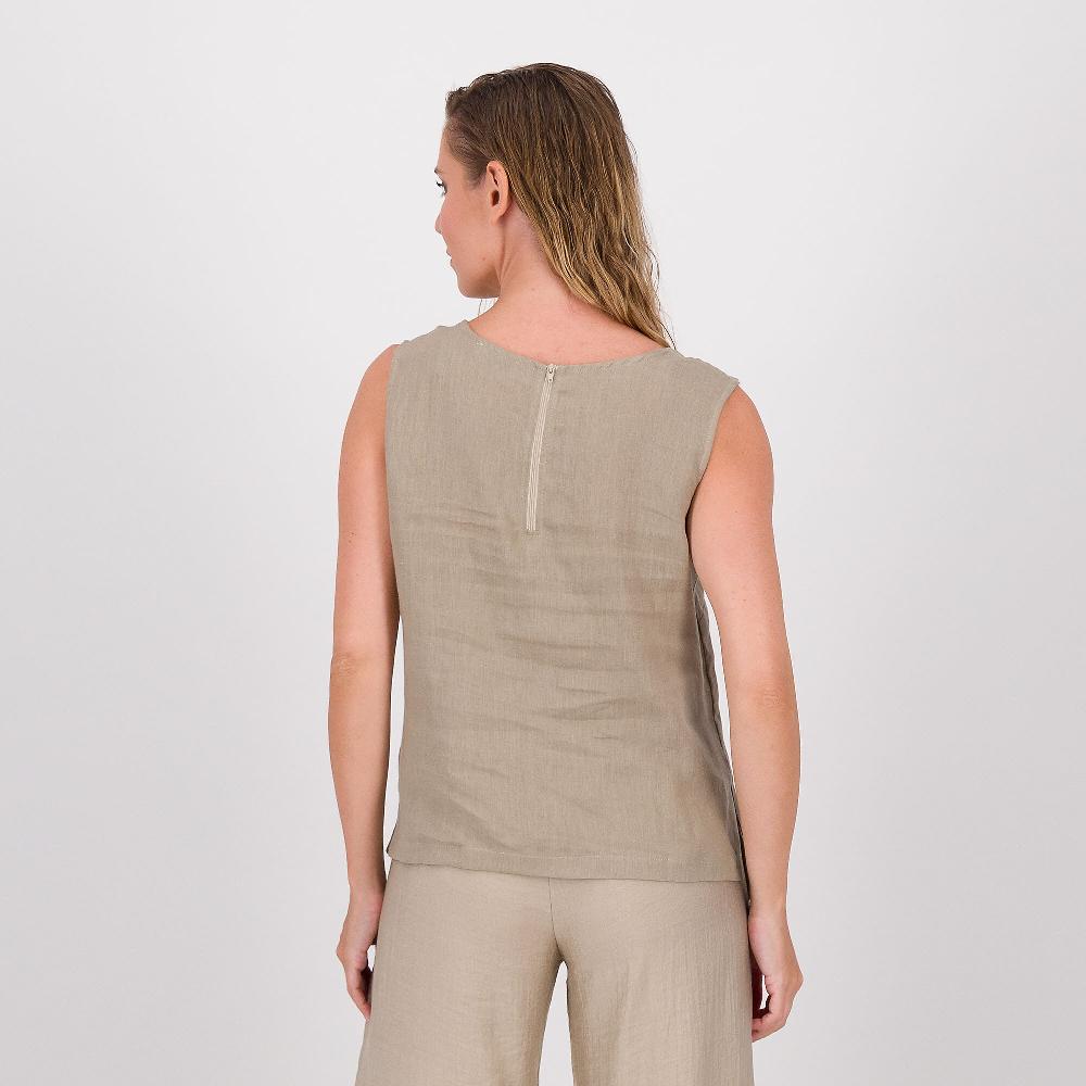 QVC M’ama Top In Lino Con Spacchetti Laterali