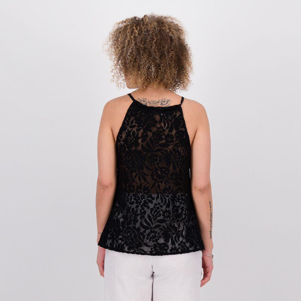 QVC M’ama Top In Pizzo Con Laccio Al Collo