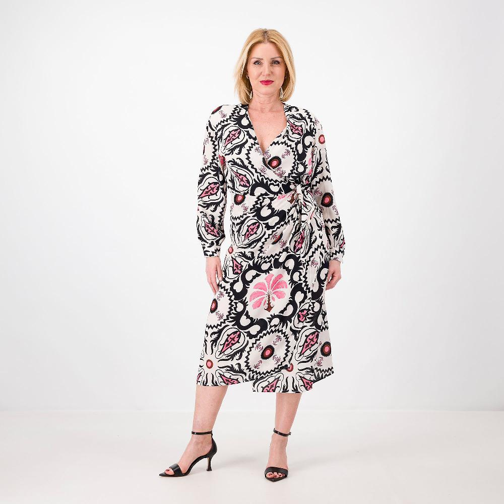QVC Mood Atelier Abito a portafoglio 100% viscosa