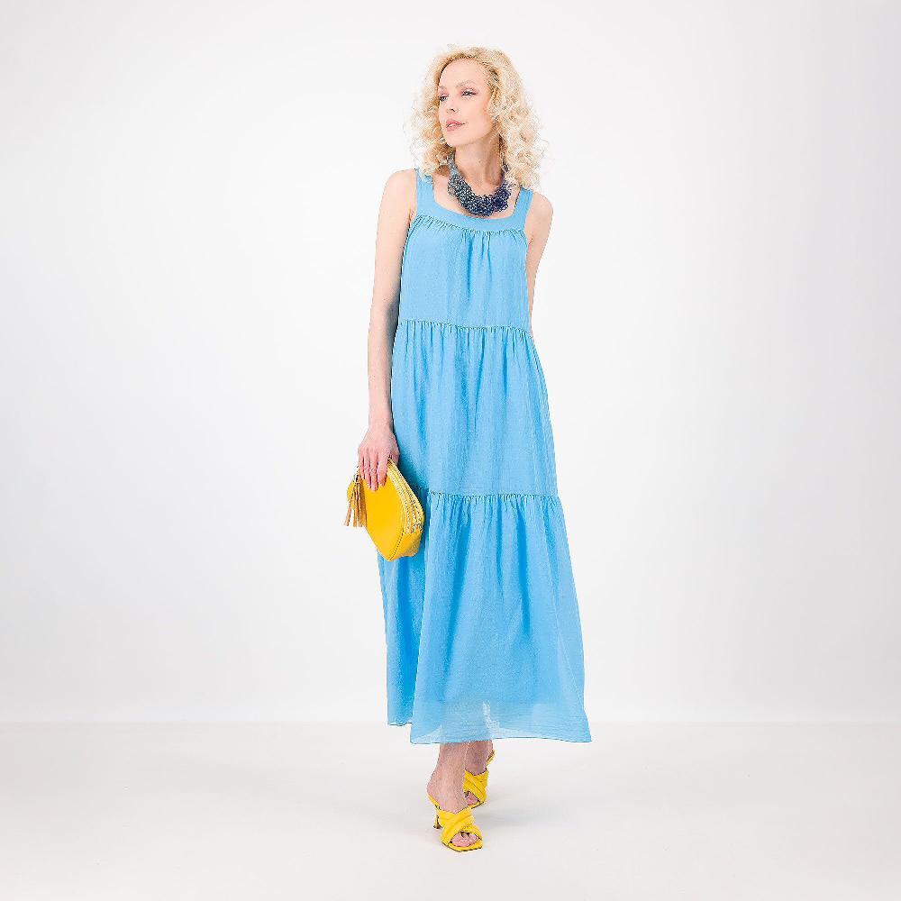 QVC Mood Atelier Abito lungo a balze anche petite