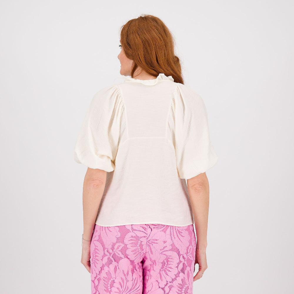 QVC Mood Atelier Blusa Con Rouche E Laccetti