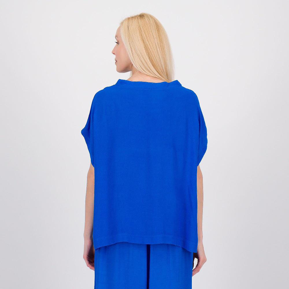 QVC Mood Atelier Blusa In Viscosa Con Manica Corta