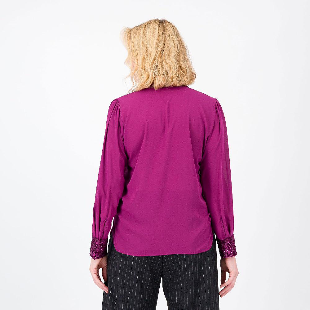 QVC Mood Atelier Camicia In Georgette Laminata