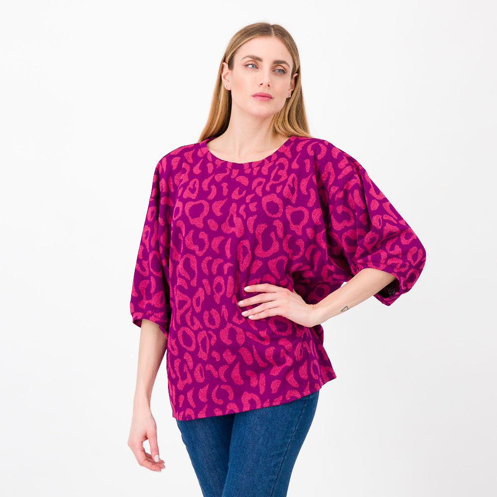 QVC Mood Atelier Maglia maculata con filato lamé