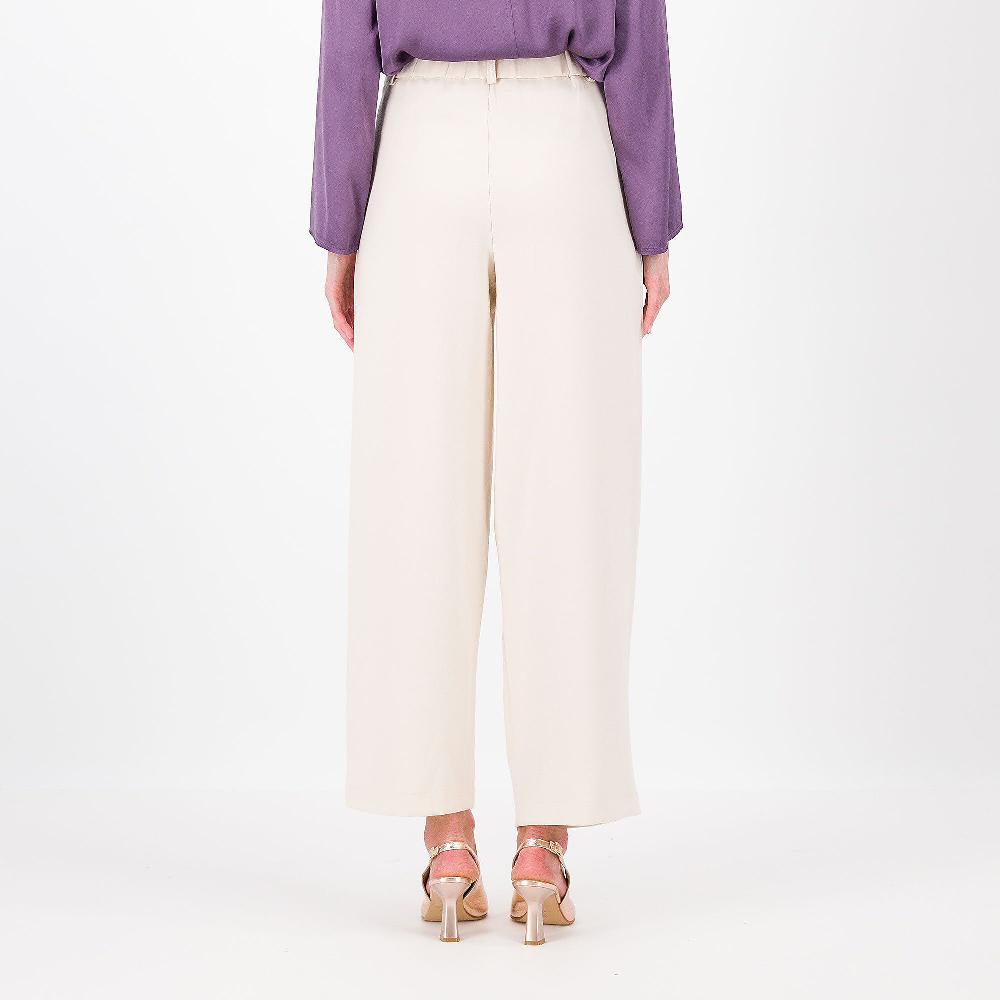 QVC Mood Atelier Pantaloni Ampi In Cady Con Pieghe