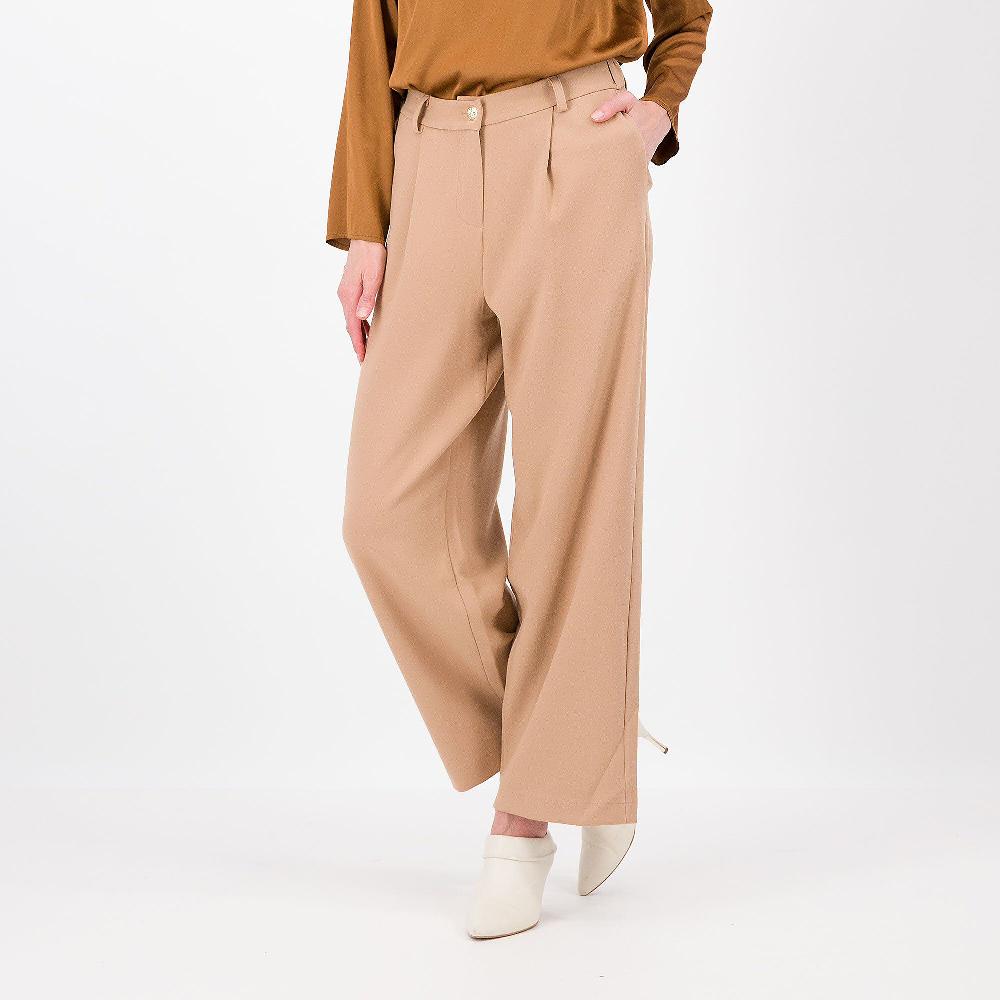 QVC Mood Atelier Pantaloni ampi in cady con pieghe