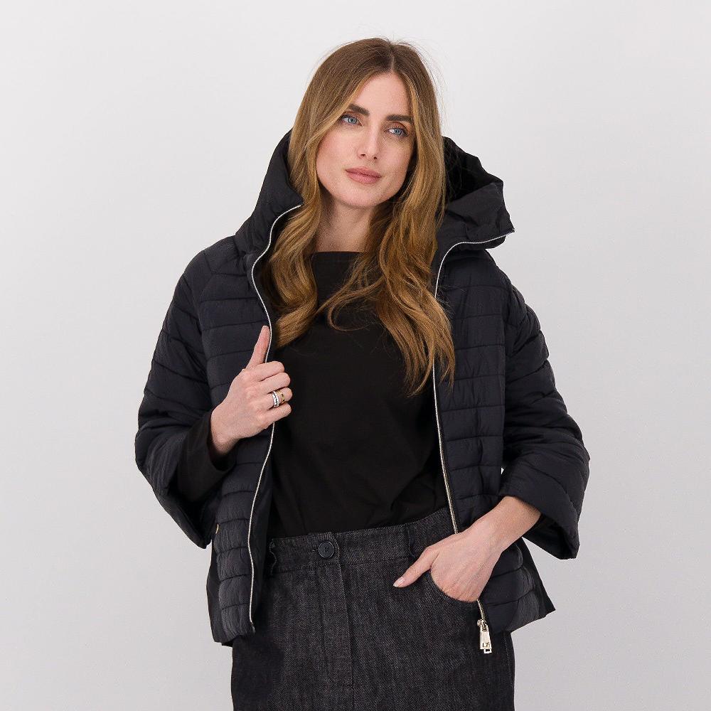 QVC Neropale Piumino a collo alto con manica 3/4