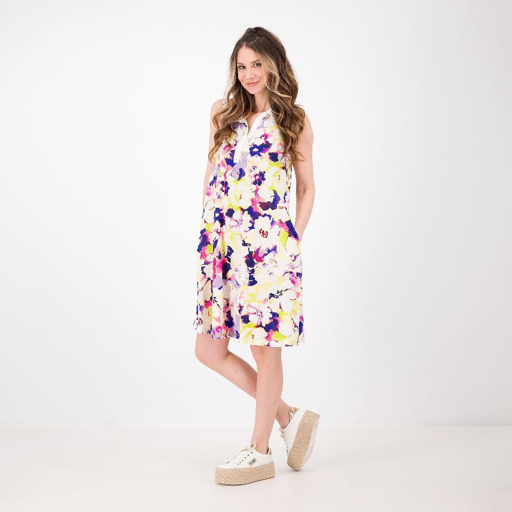 QVC Nina Leonard Abito a trapezio senza maniche