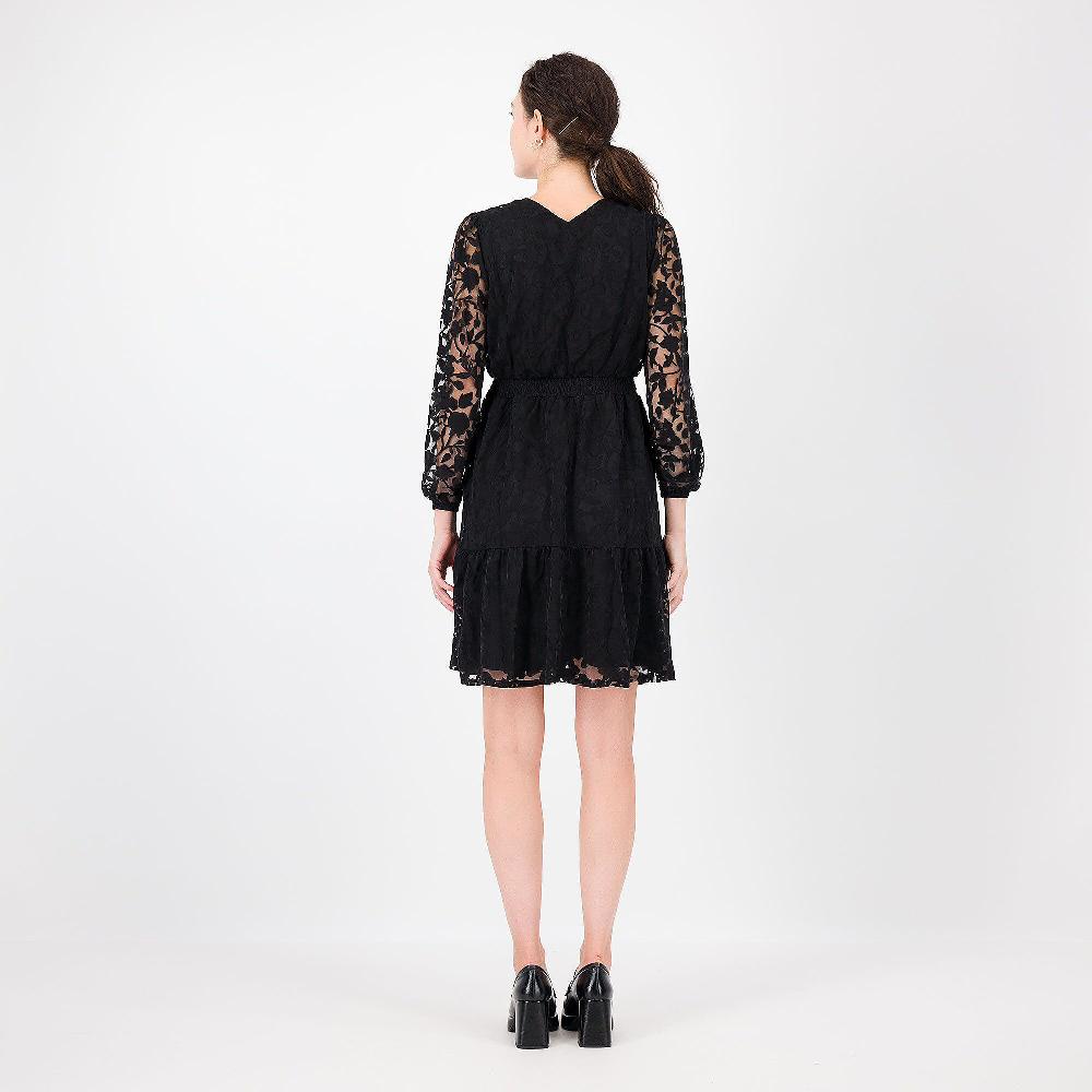 QVC Nina Leonard Abito Midi In Tulle A Fiori