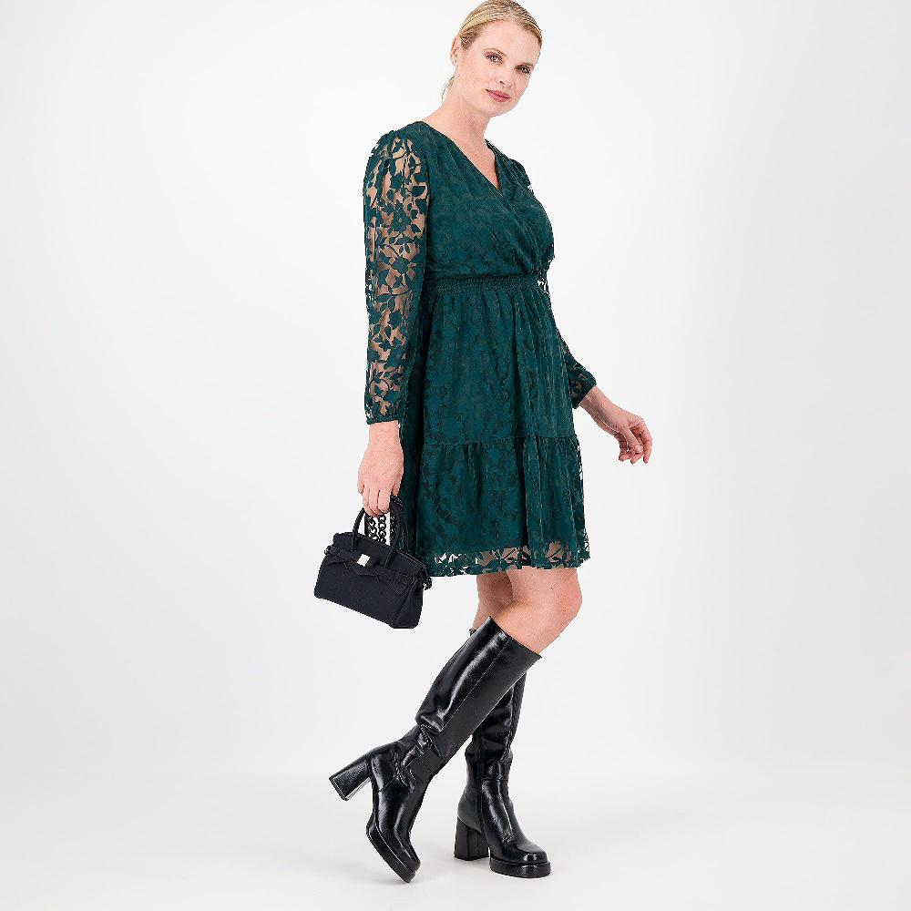 QVC Nina Leonard Abito Midi In Tulle A Fiori