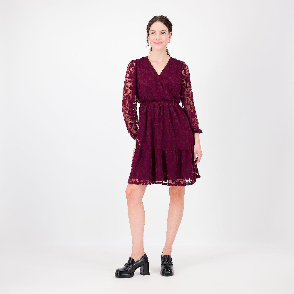 QVC Nina Leonard Abito midi in tulle a fiori