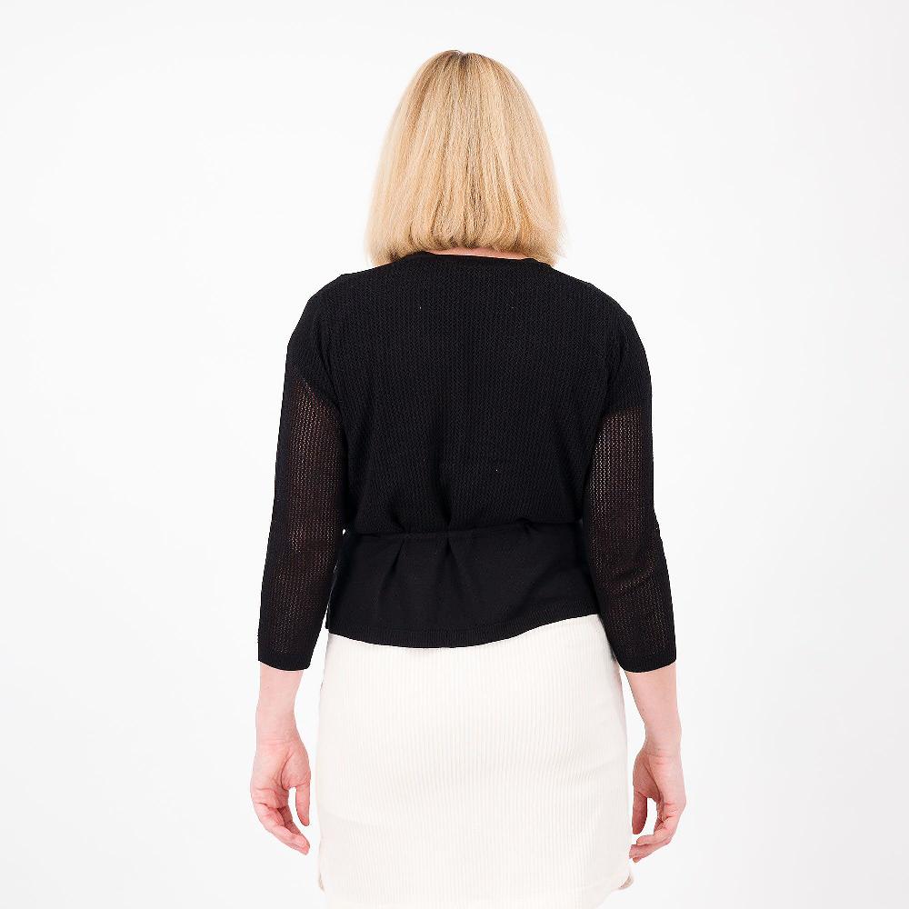 QVC Nina Leonard Cardigan In Maglia Con Manica 3/4