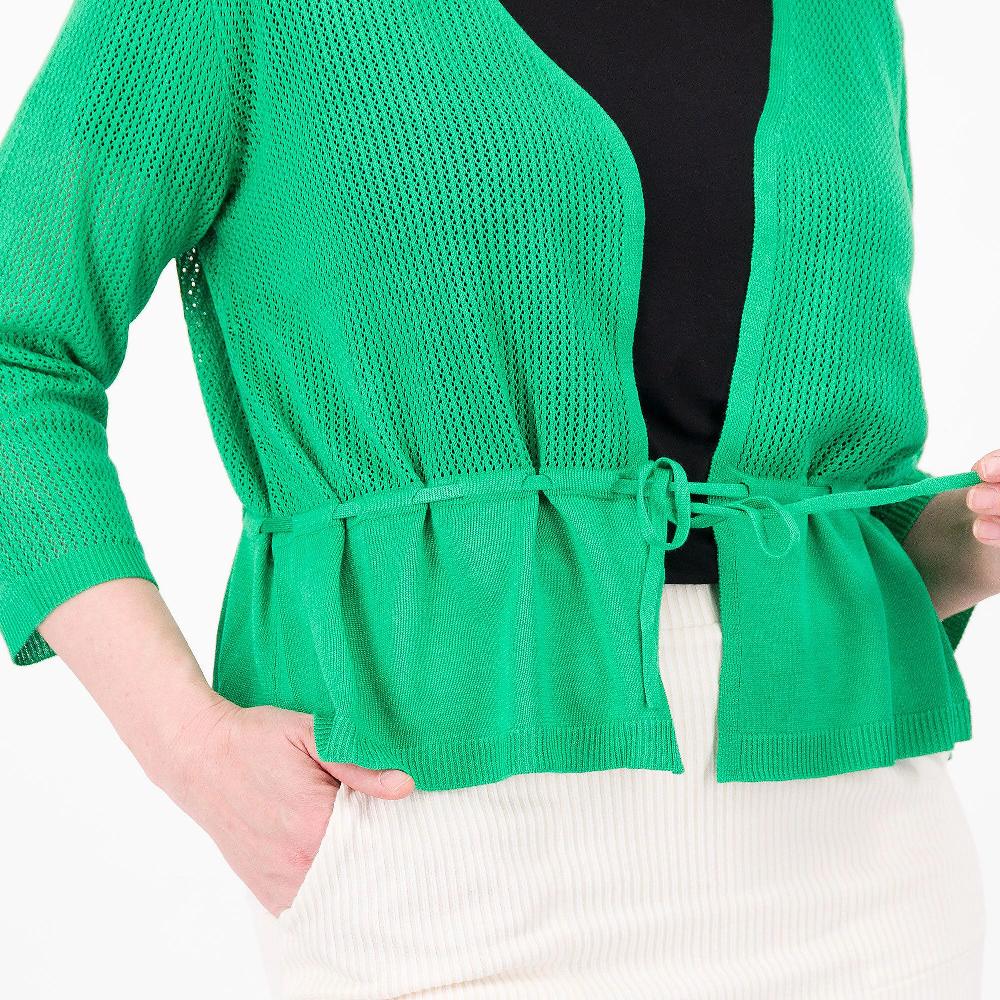 QVC Nina Leonard Cardigan In Maglia Con Manica 3/4