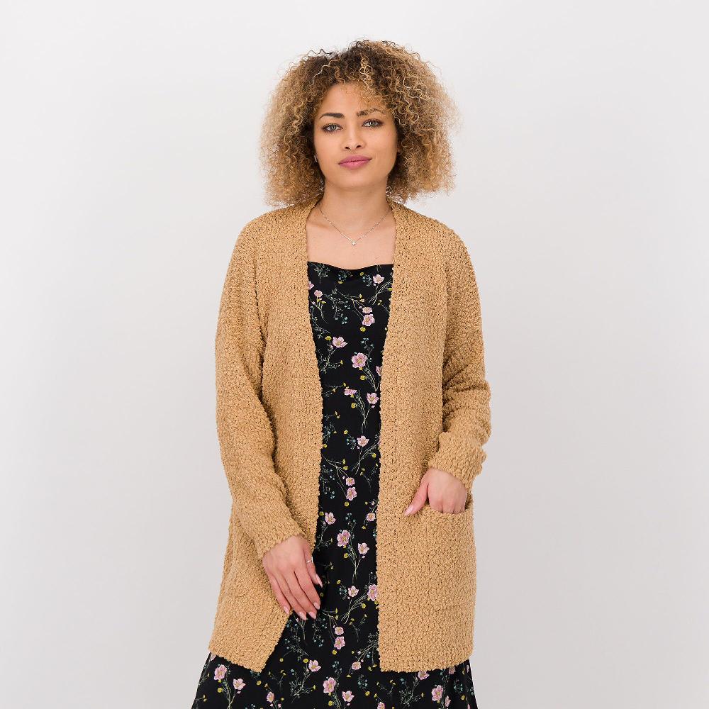 QVC Nina Leonard Cardigan in maglia popcorn
