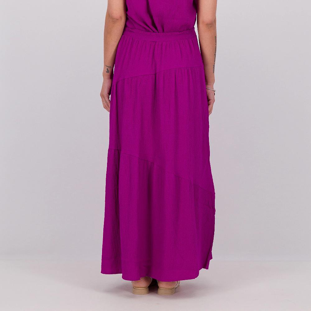 QVC Nina Leonard Maxi Gonna A Balze Con Elastico
