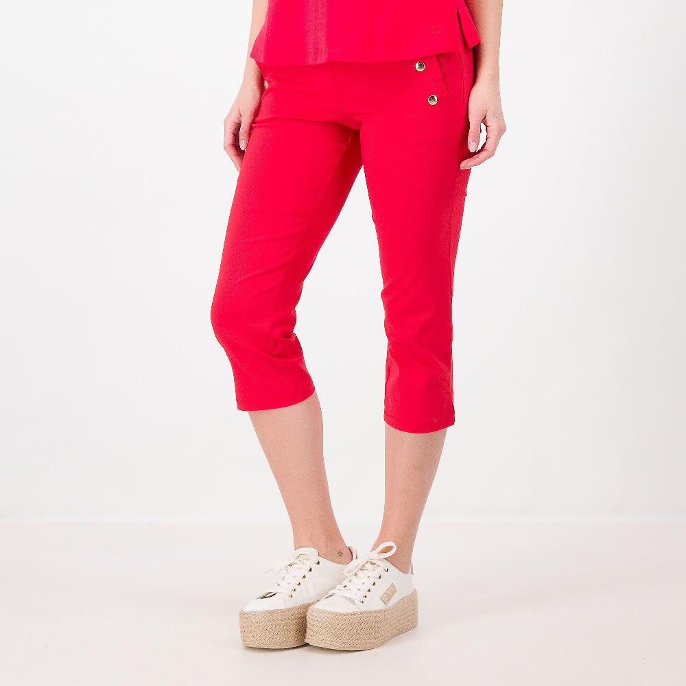 QVC Nina Leonard Pantaloni cropped con elastico