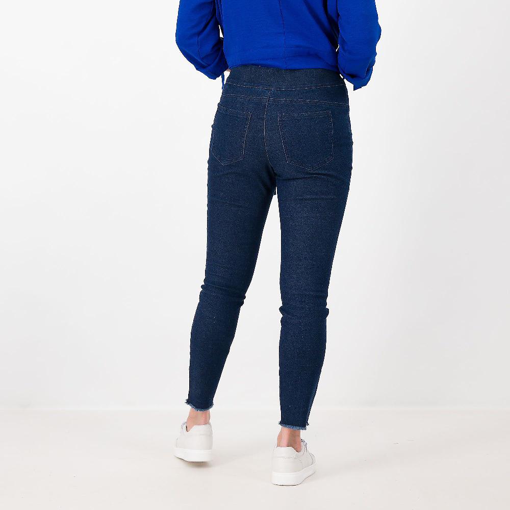QVC Nina Leonard Pantaloni Denim Elasticizzati