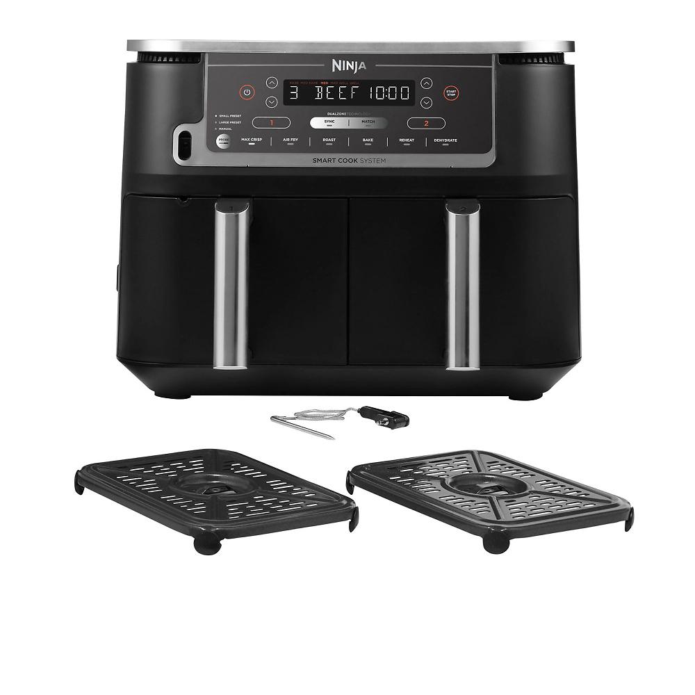 QVC Ninja AF451EU Friggitrice ad aria 2 cestelli