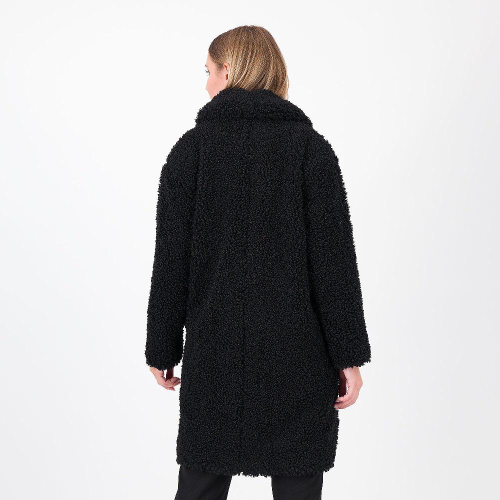 QVC Officina Della Moda Cappotto Teddy Con Rever