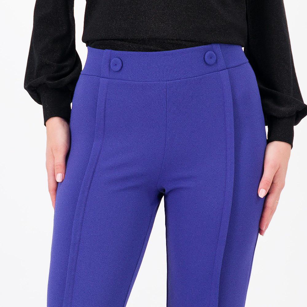 QVC Officina Della Moda Pantaloni A Zampa In Scuba
