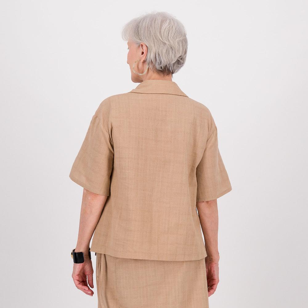 QVC Olly Doo Blusa In Cotone Con Manica Corta