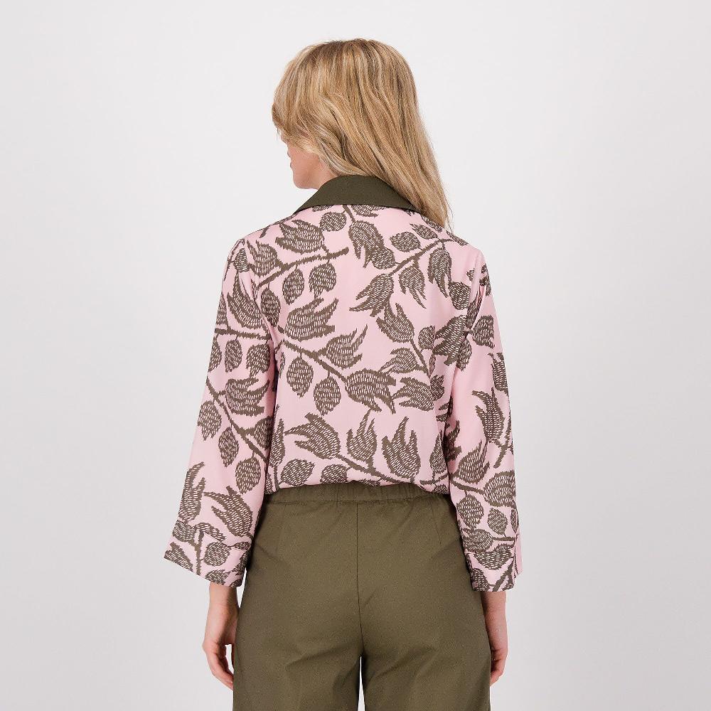 QVC Olly Doo Camicia Fantasia In Raso Semi-opaco