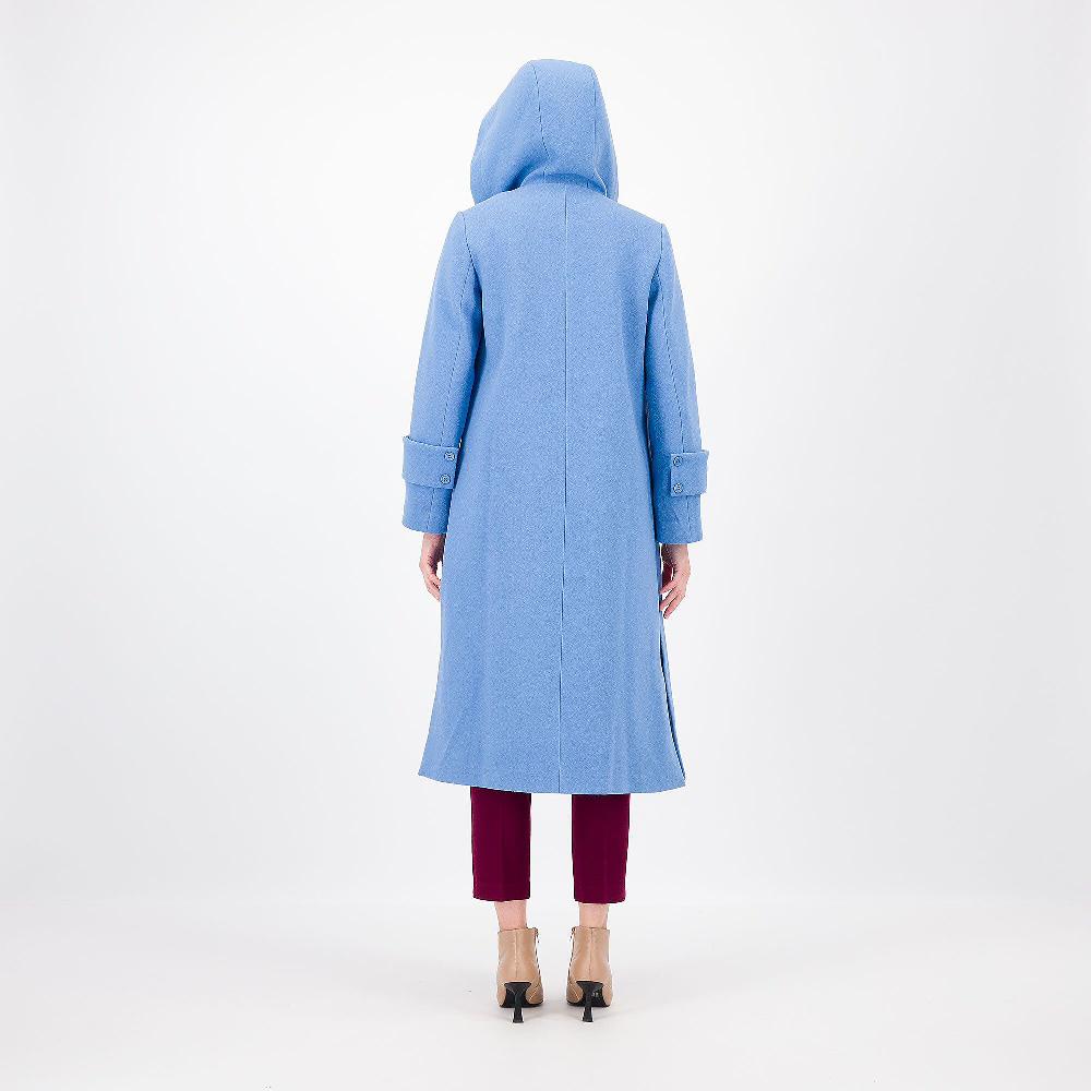 QVC Olly Doo Cappotto In Panno Con Cappuccio