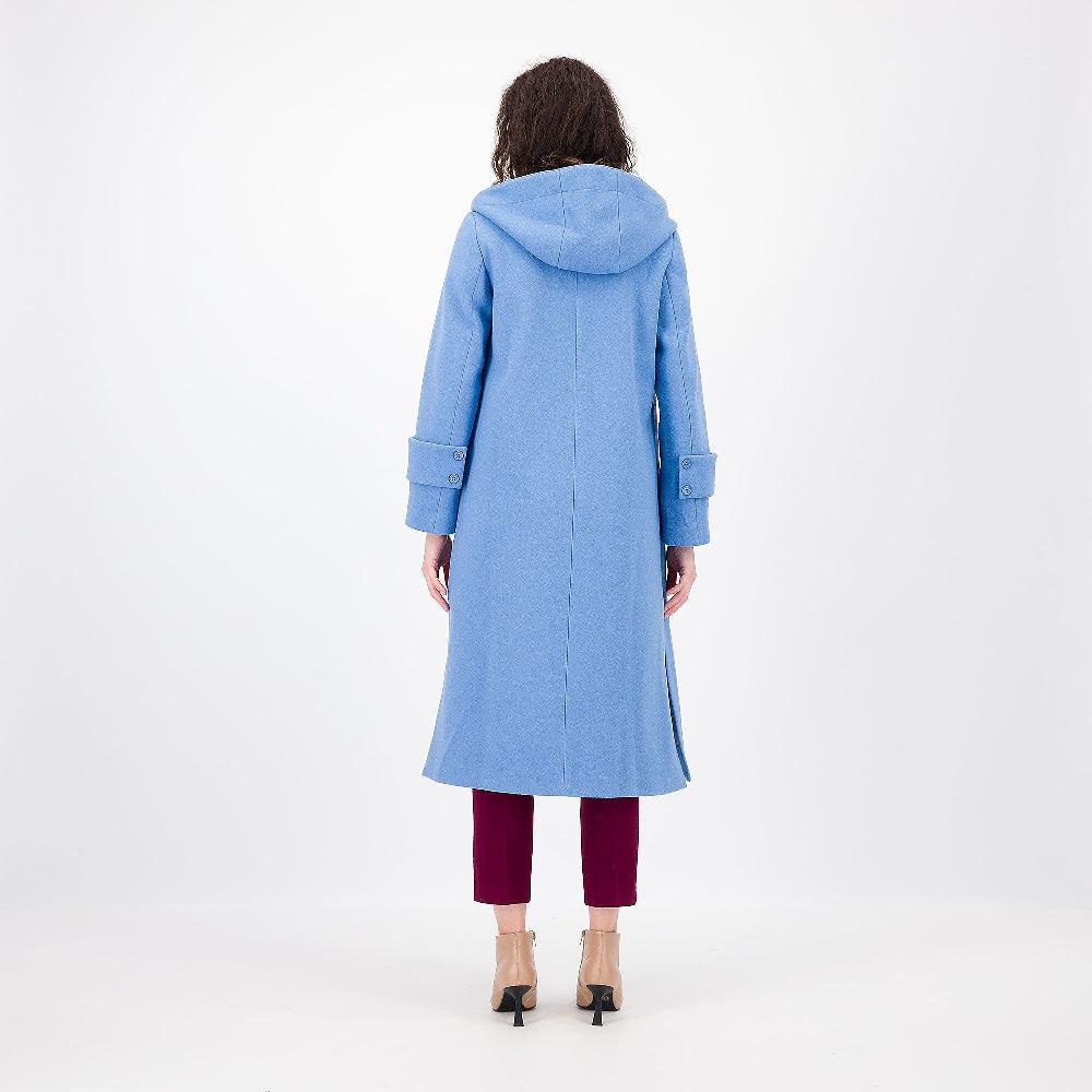 QVC Olly Doo Cappotto In Panno Con Cappuccio