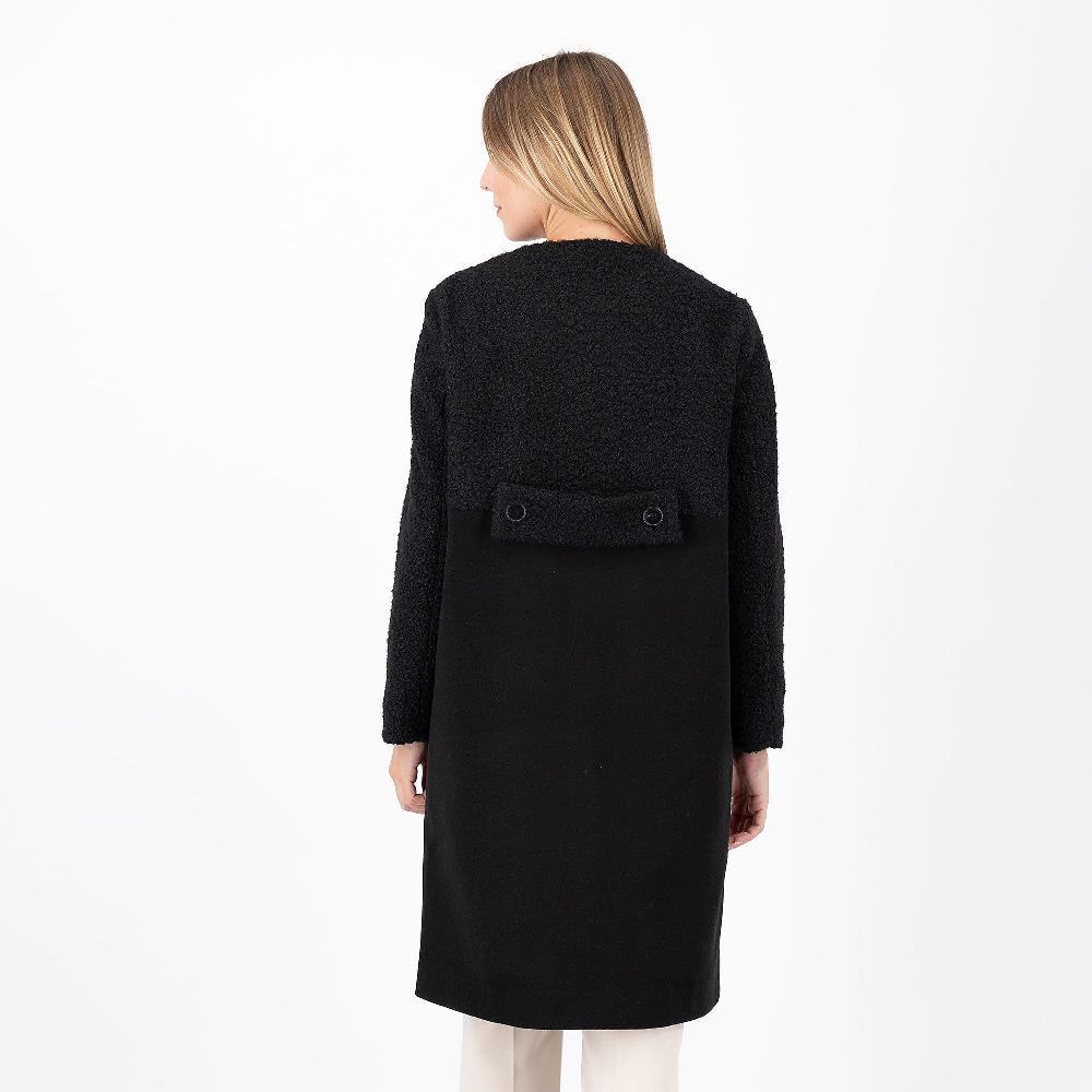 QVC Olly Doo Cappotto In Tessuto Bouclé E Panno