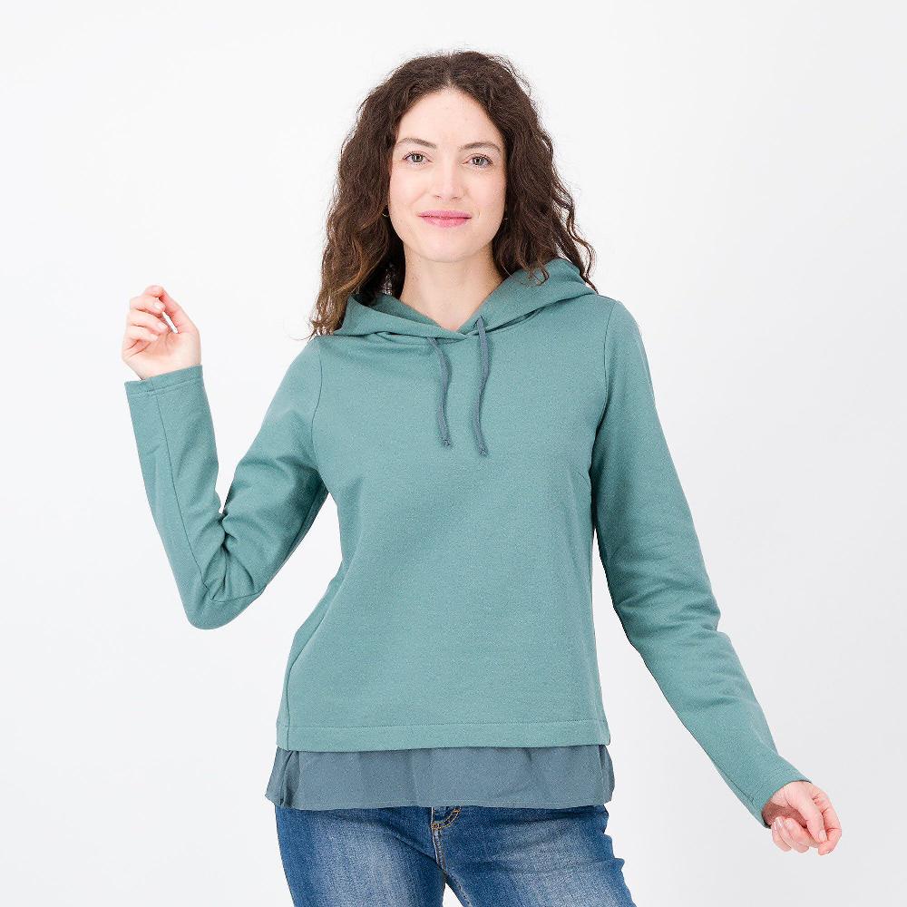 QVC Olly Doo Felpa in cotone con cappuccio