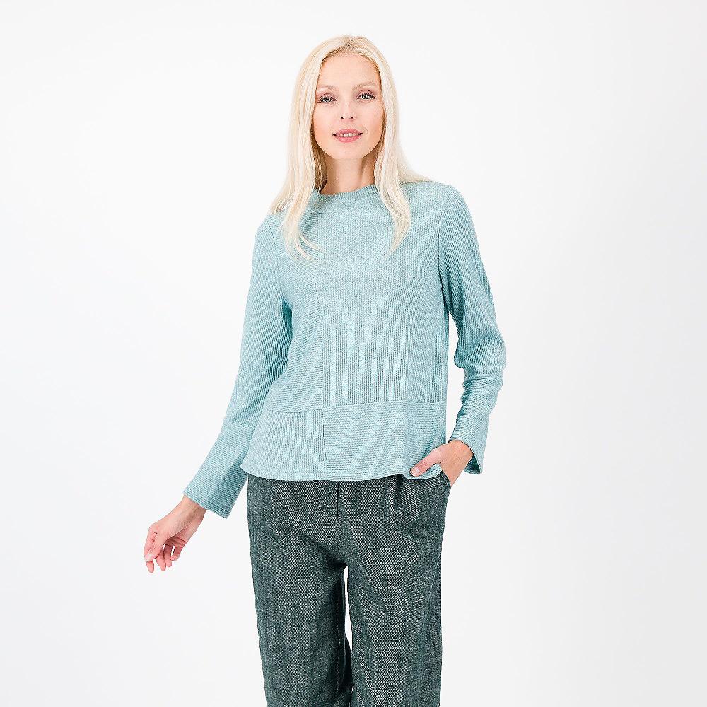 QVC Olly Doo Maglia a costine con gioco di tagli