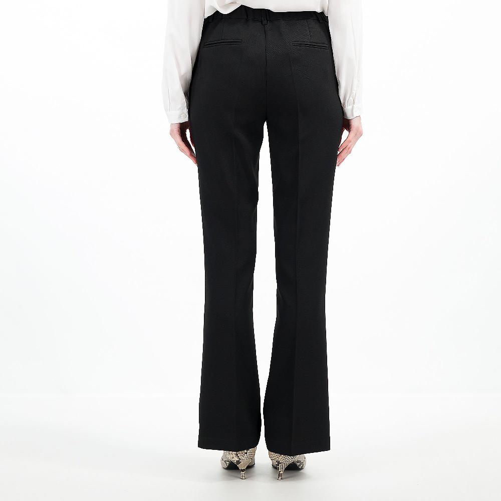 QVC Olly Doo Pantaloni A Zampa In Tessuto Tecnico