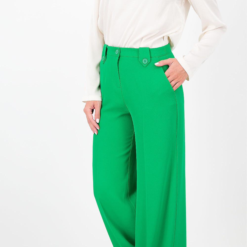 QVC Olly Doo Pantaloni Ampi In Tessuto Fluido