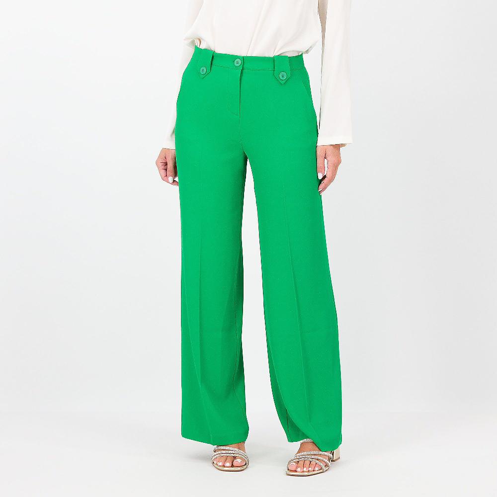 QVC Olly Doo Pantaloni ampi in tessuto fluido