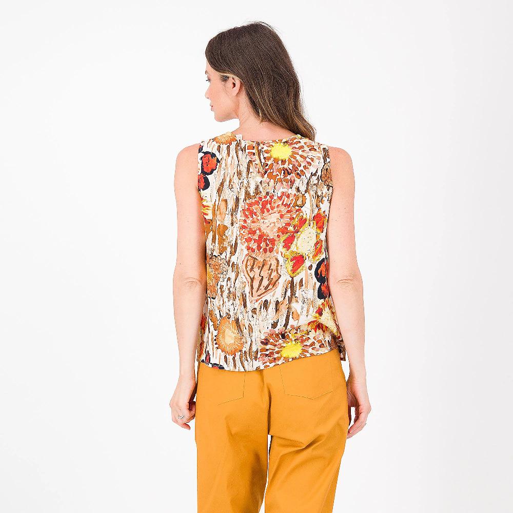 QVC Olly Doo Top In Viscosa Fantasia Con Spacchi